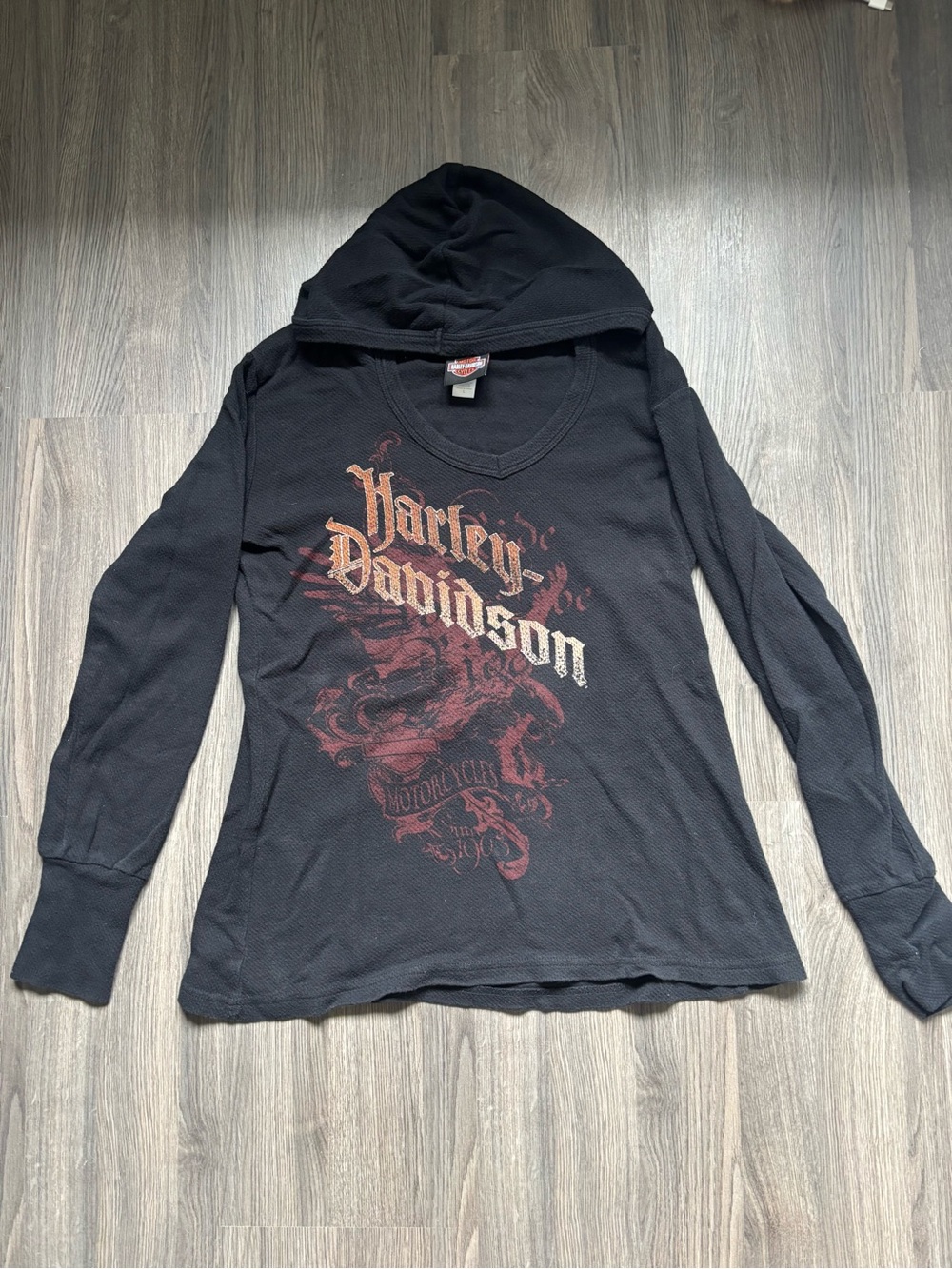 Vintage Women’s Harley-Davidson Black Hoodie